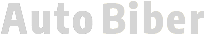Schriftzug Auto Biber in heller Schrift auf dunklem Hintergrund als Unternehmenslogo.